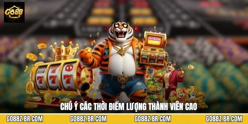 Chú ý các thời điểm lượng thành viên cao